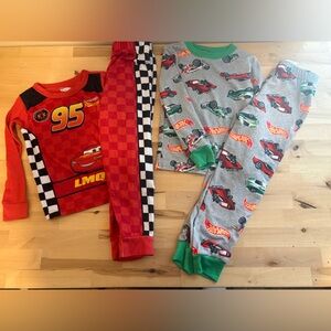 Cars & Hot Wheels Kids Pajama Set - Red & Gray